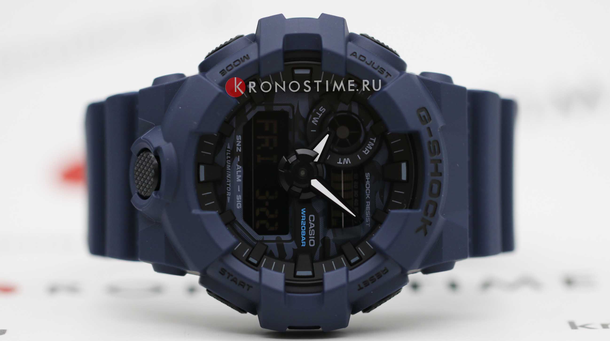 Оригинальные часы Casio Casio G-Shock GA-700CA-2ADR (GA-700CA-2A) электронные калибр механизма  общий вид